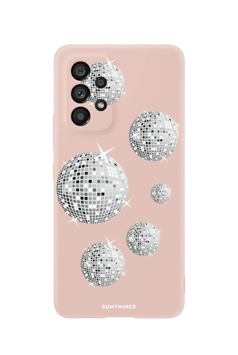 Samsung A06 Disco Ball Premium Telefon Kılıfı Bej - SUMTHINCS