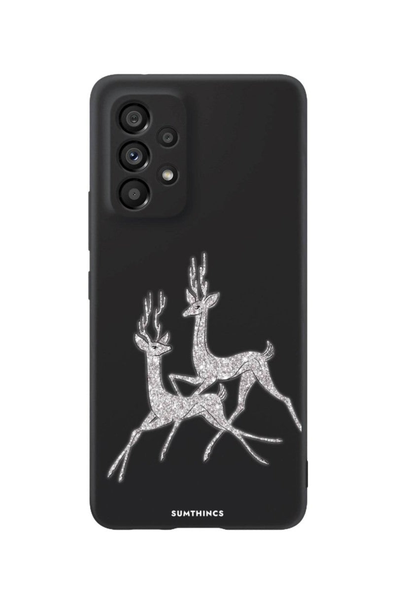 Samsung A06 Disco Deers Premium Telefon Kılıfı Siyah - SUMTHINCS