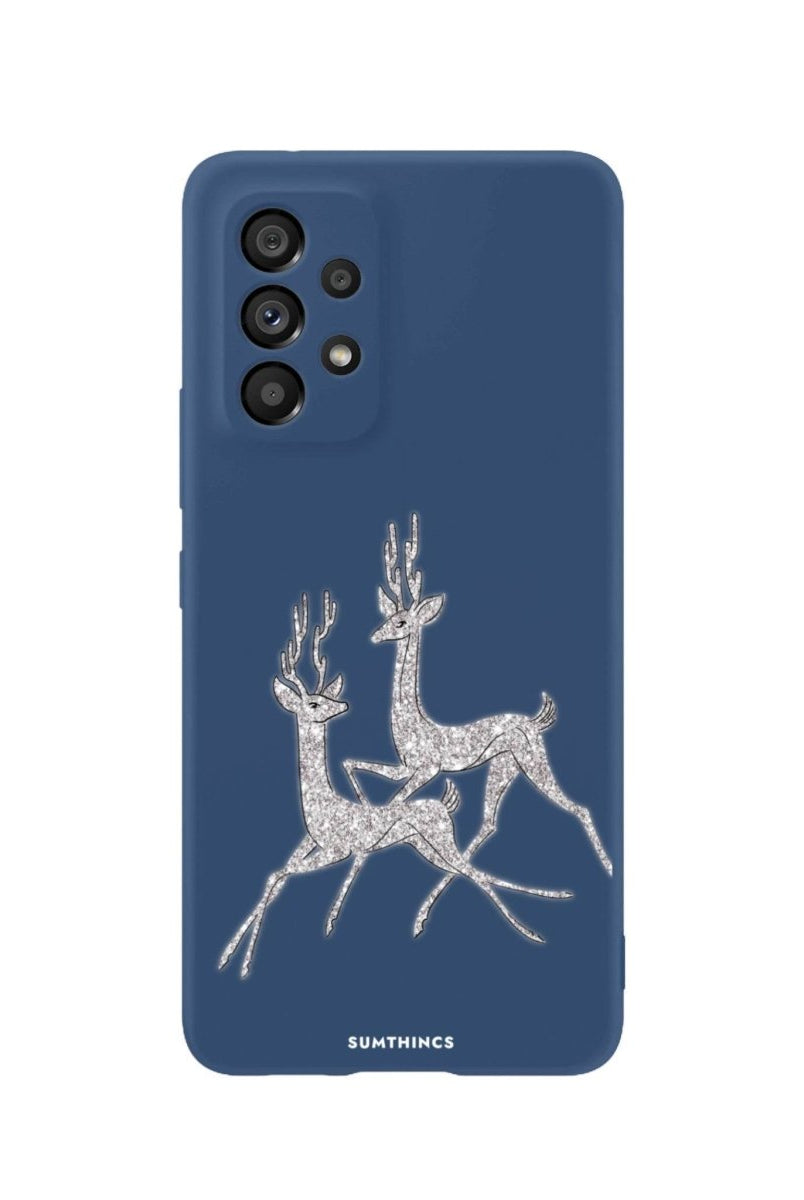 Samsung A06 Disco Deers Premium Telefon Kılıfı Pasifik Mavi - SUMTHINCS