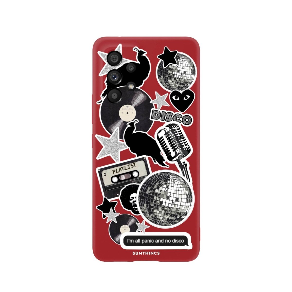 Samsung A06 Disco Stickers Premium Telefon Kılıfı - SUMTHINCS