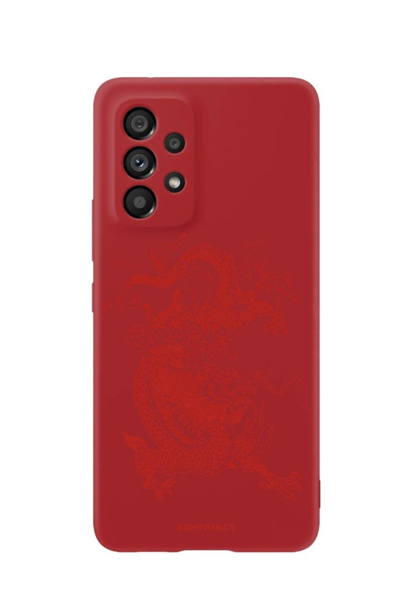 Samsung A06 Dragon Premium Telefon Kılıfı Kırmızı - SUMTHINCS