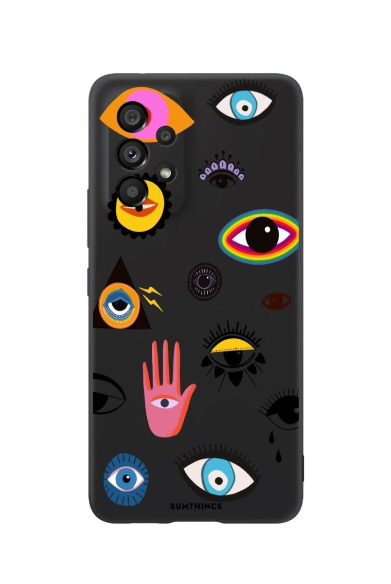 Samsung A06 Eye Stickers Premium Telefon Kılıfı - SUMTHINCS