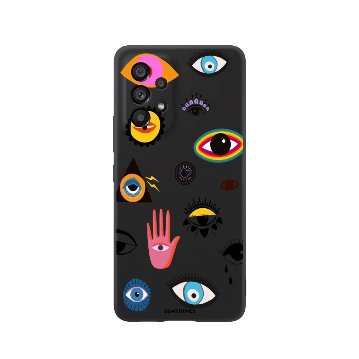 Samsung A06 Eye Stickers Premium Telefon Kılıfı - SUMTHINCS