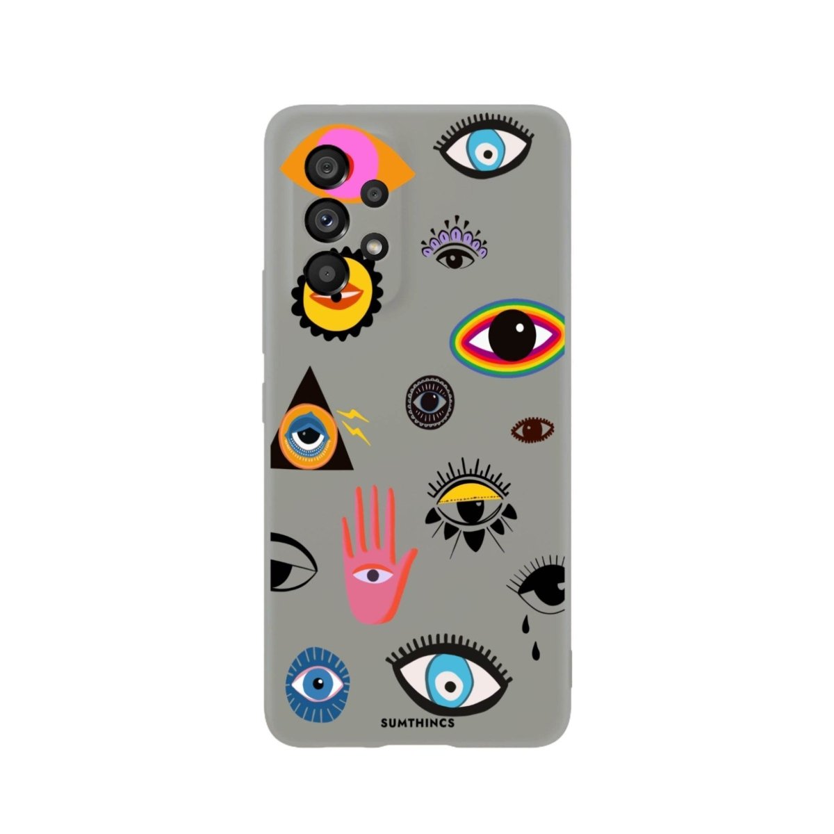 Samsung A06 Eye Stickers Premium Telefon Kılıfı - SUMTHINCS