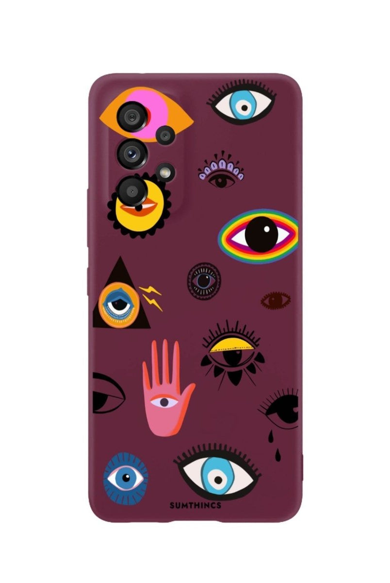 Samsung A06 Eye Stickers Premium Telefon Kılıfı - SUMTHINCS
