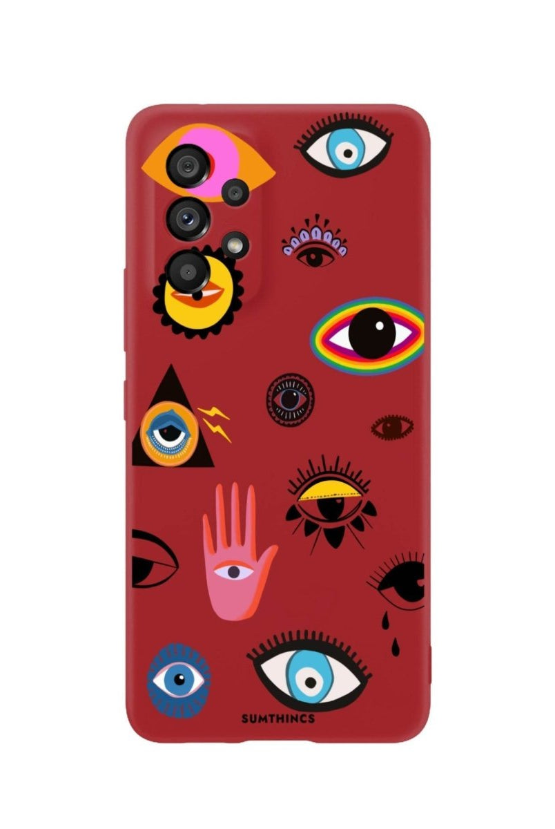 Samsung A06 Eye Stickers Premium Telefon Kılıfı - SUMTHINCS