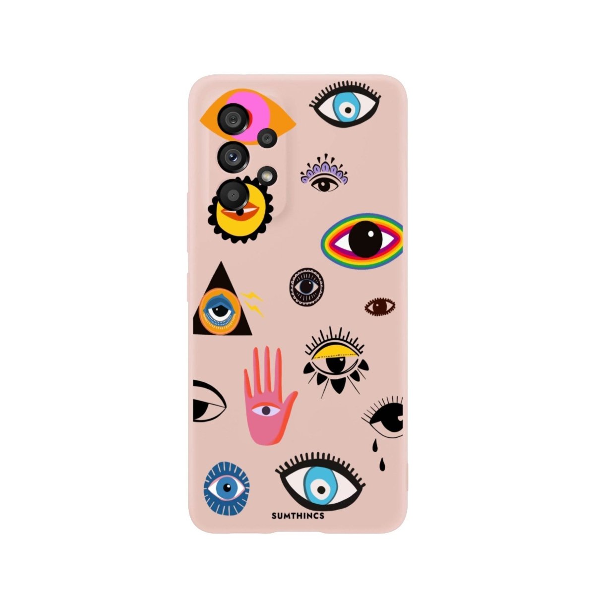 Samsung A06 Eye Stickers Premium Telefon Kılıfı - SUMTHINCS