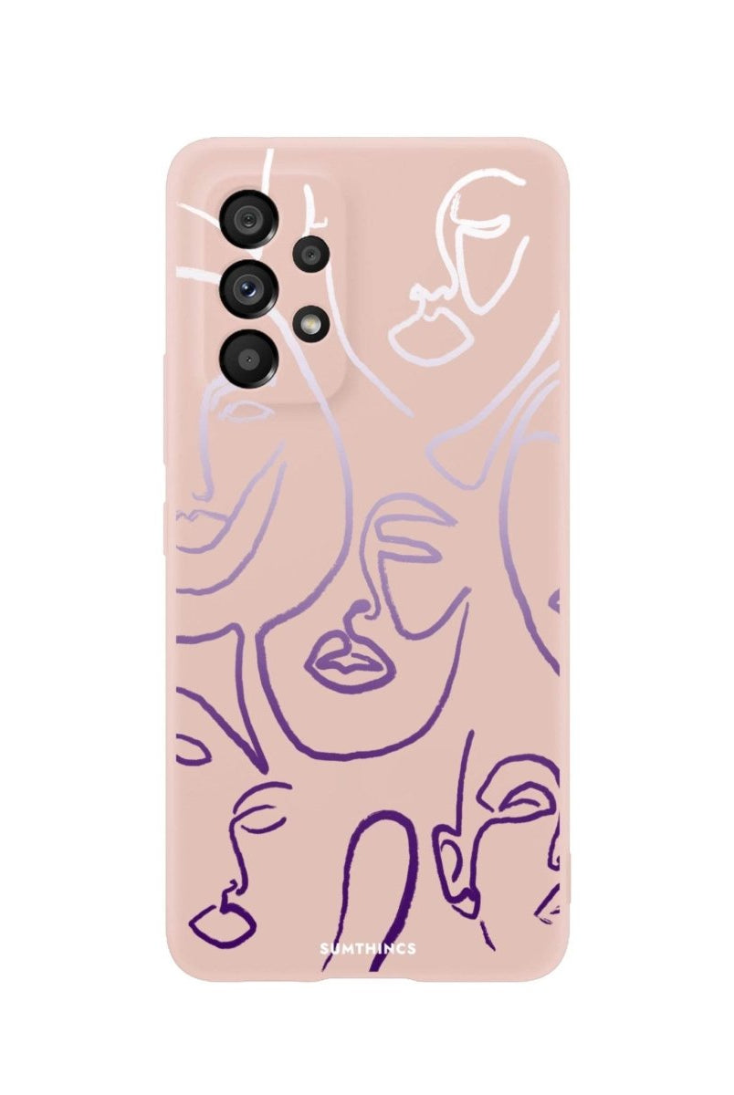 Samsung A06 Faces Premium Telefon Kılıfı Bej - SUMTHINCS