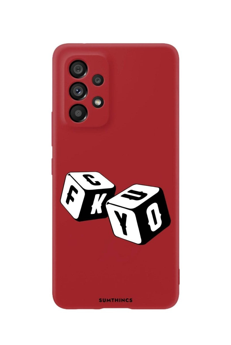 Samsung A06 Fck You Premium Telefon Kılıfı Kırmızı - SUMTHINCS