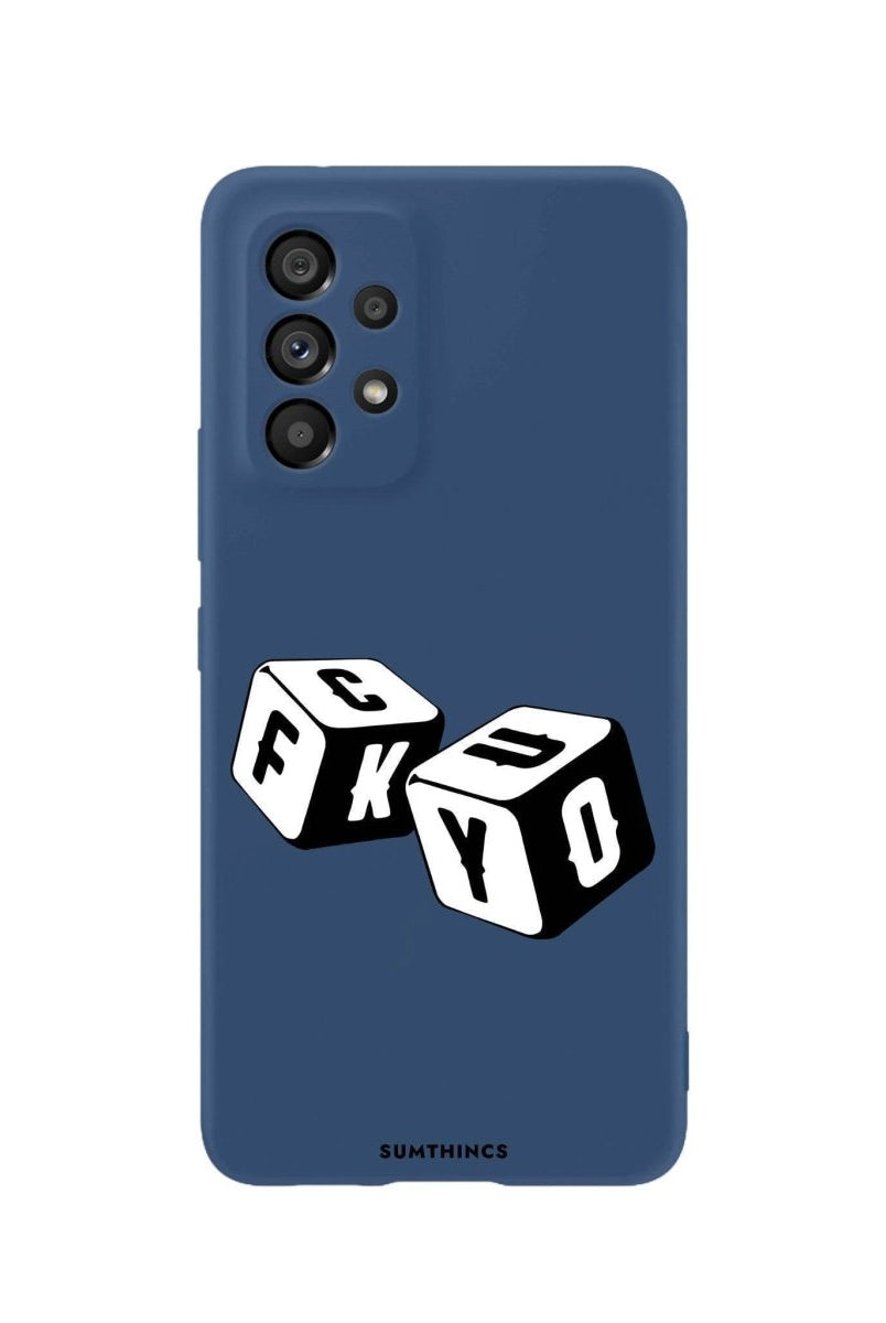 Samsung A06 Fck You Premium Telefon Kılıfı Pasifik Mavi - SUMTHINCS