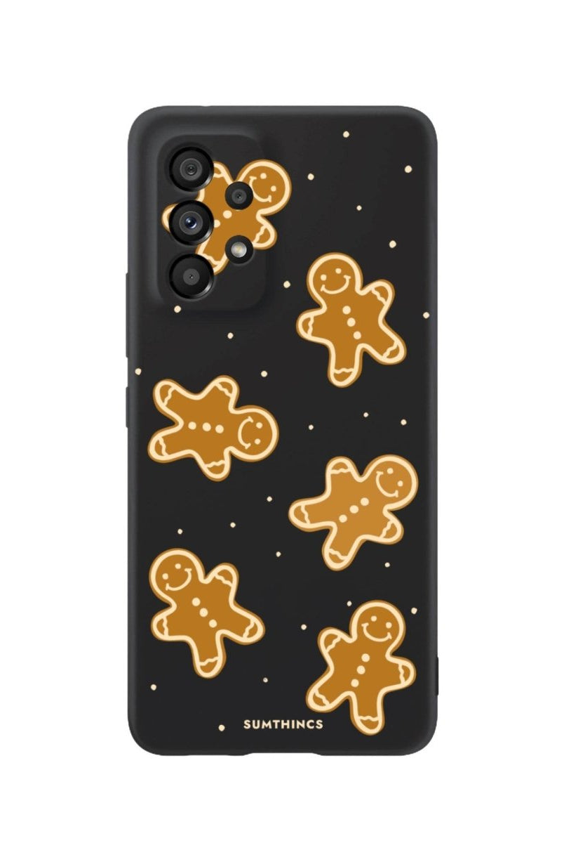 Samsung A06 Gingerbread Man Premium Telefon Kılıfı Siyah - SUMTHINCS