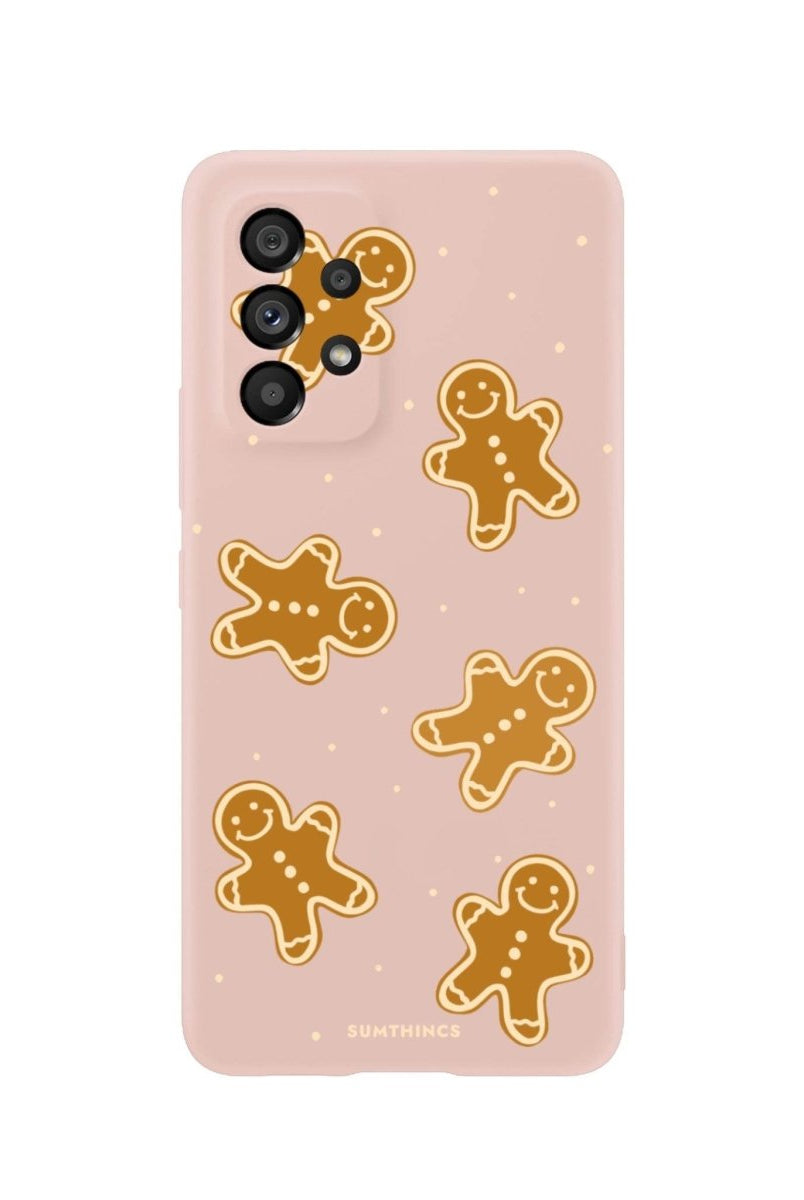 Samsung A06 Gingerbread Man Premium Telefon Kılıfı Bej - SUMTHINCS