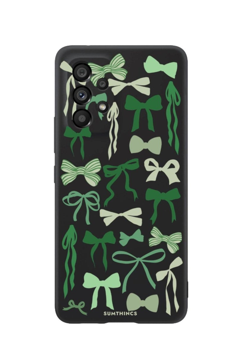 Samsung A06 Green Garland Premium Telefon Kılıfı Siyah - SUMTHINCS
