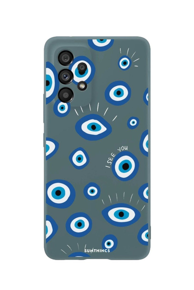 Samsung A06 I See You Premium Telefon Kılıfı Kaktüs Yeşili - SUMTHINCS