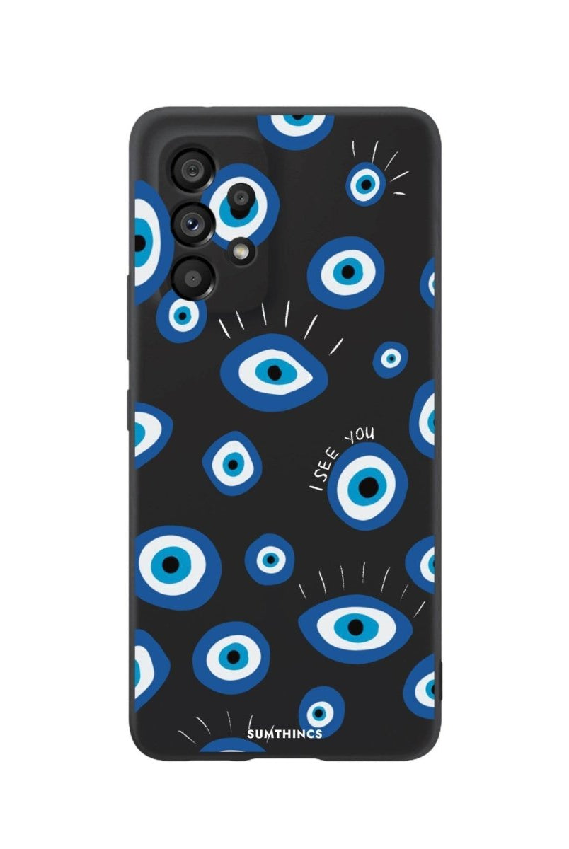 Samsung A06 I See You Premium Telefon Kılıfı Siyah - SUMTHINCS