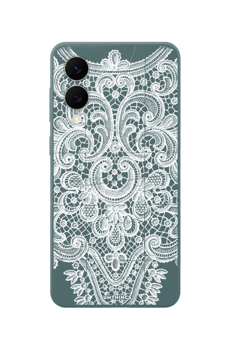 Samsung A06 Lacework Premium Telefon Kılıfı Kaktüs Yeşili - SUMTHINCS