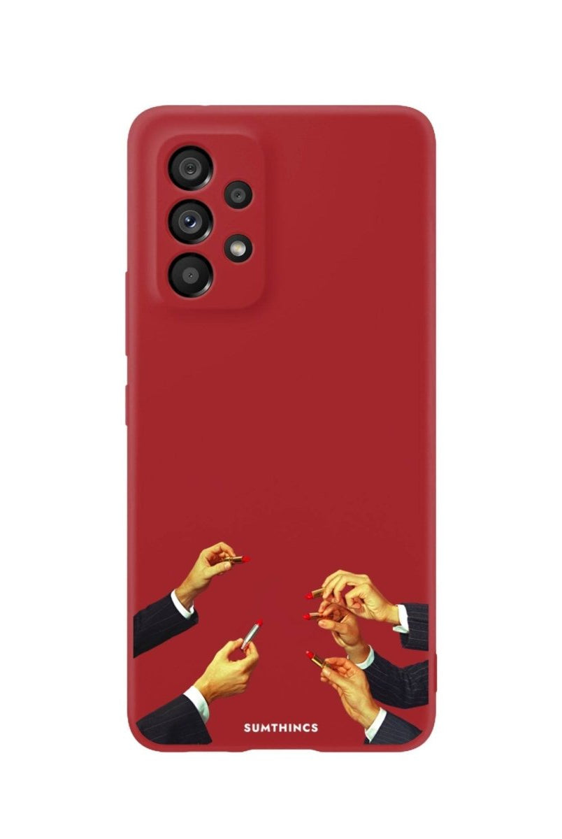 Samsung A06 Lipstick Premium Telefon Kılıfı Kırmızı - SUMTHINCS