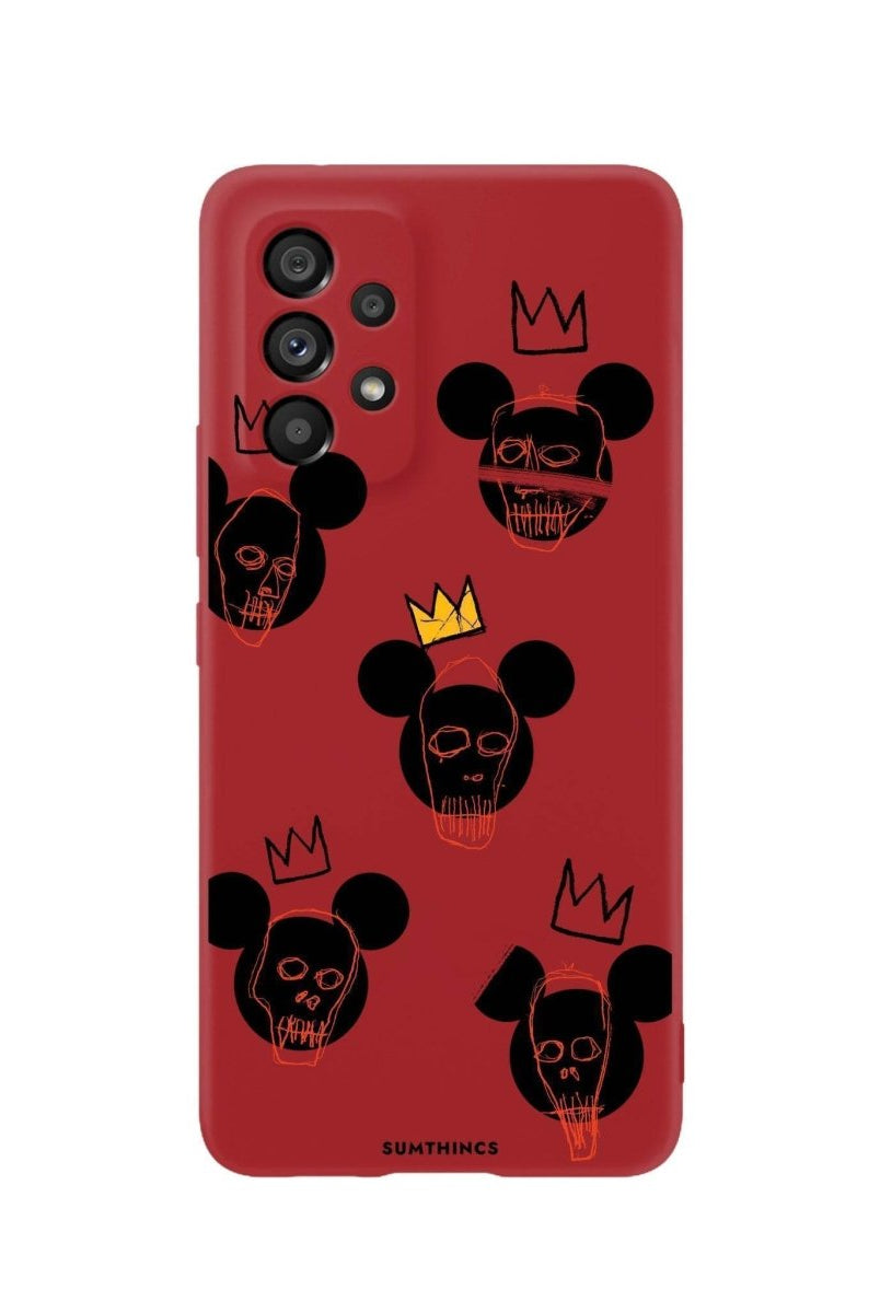 Samsung A06 Mickeys Midnight Premium Telefon Kılıfı Kırmızı - SUMTHINCS