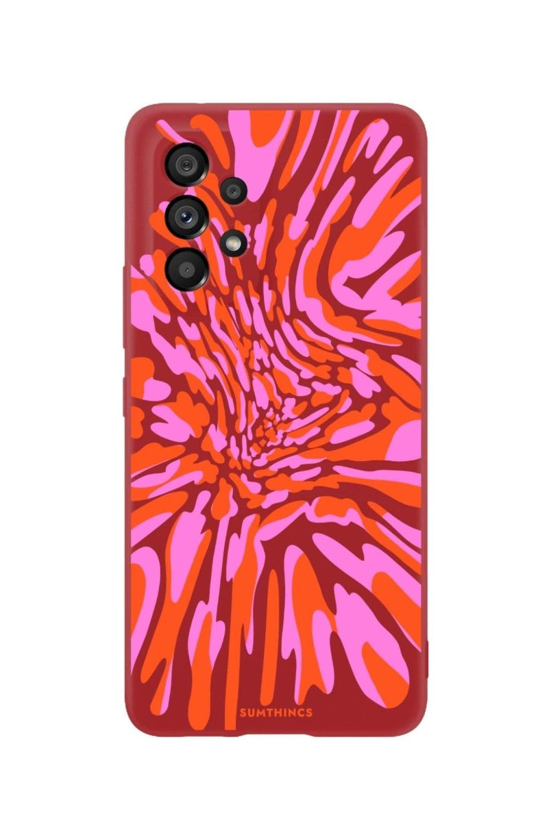 Samsung A06 Neon Dreams Premium Telefon Kılıfı Kırmızı - SUMTHINCS