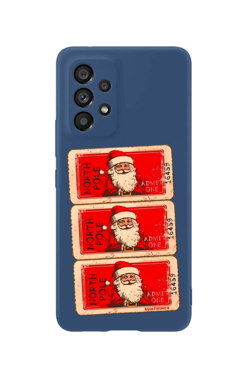 Samsung A06 Northpole Ticket Premium Telefon Kılıfı Pasifik Mavi - SUMTHINCS