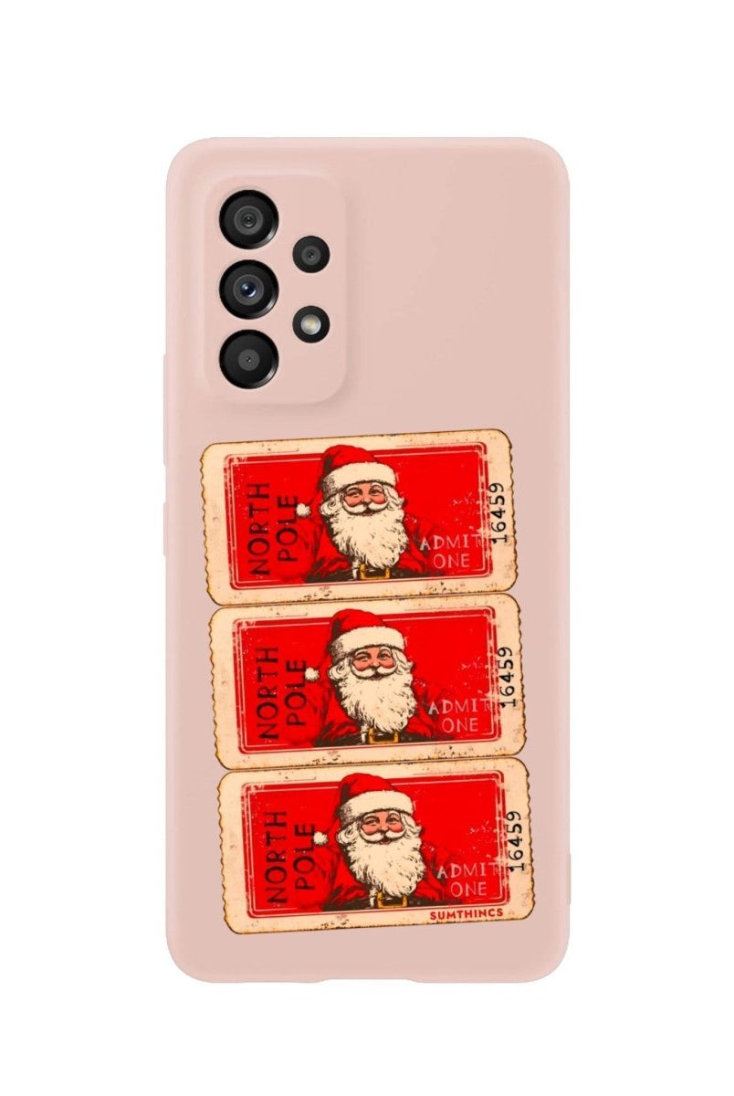 Samsung A06 Northpole Ticket Premium Telefon Kılıfı Bej - SUMTHINCS