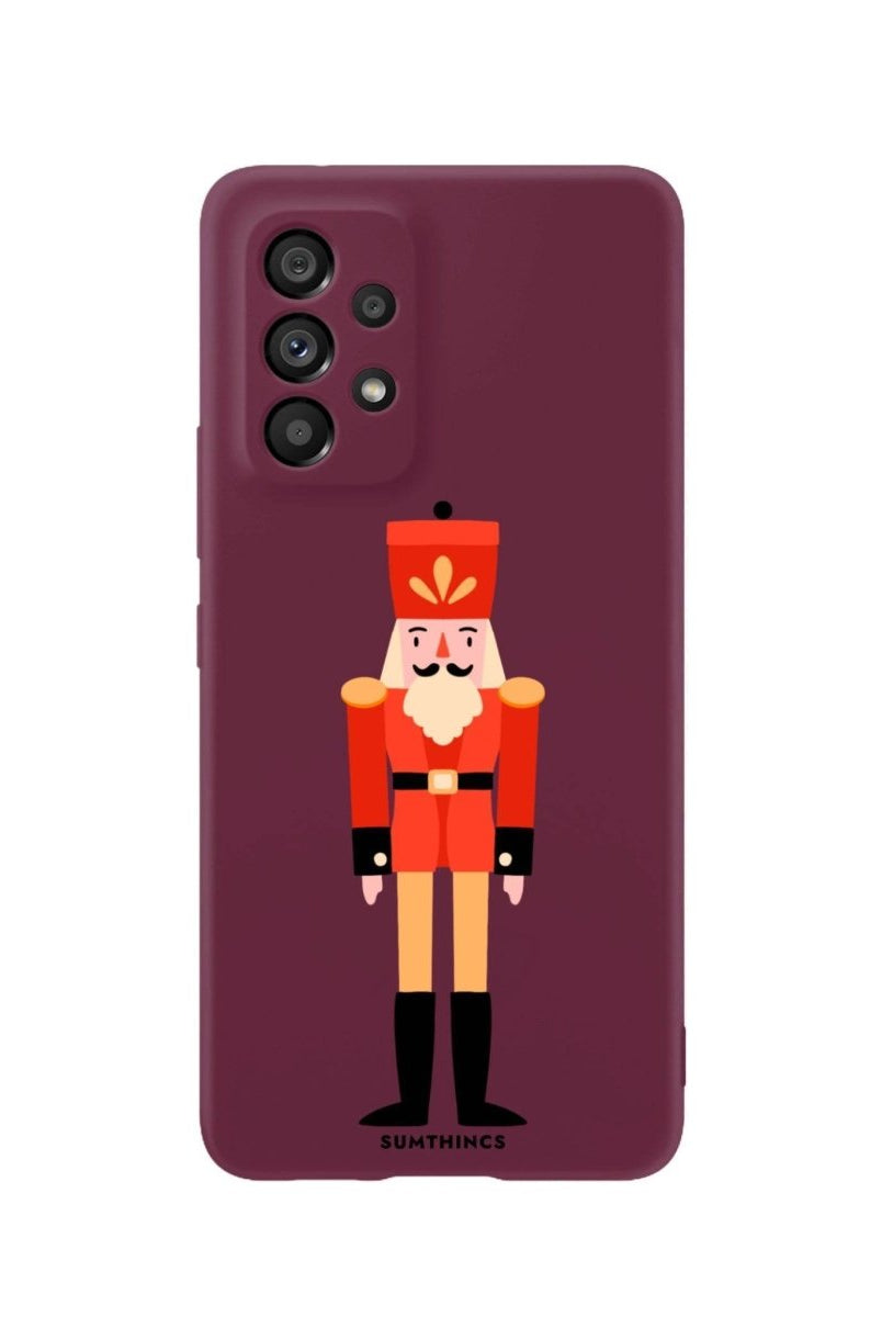 Samsung A06 Nutcracker Premium Telefon Kılıfı Bordo - SUMTHINCS