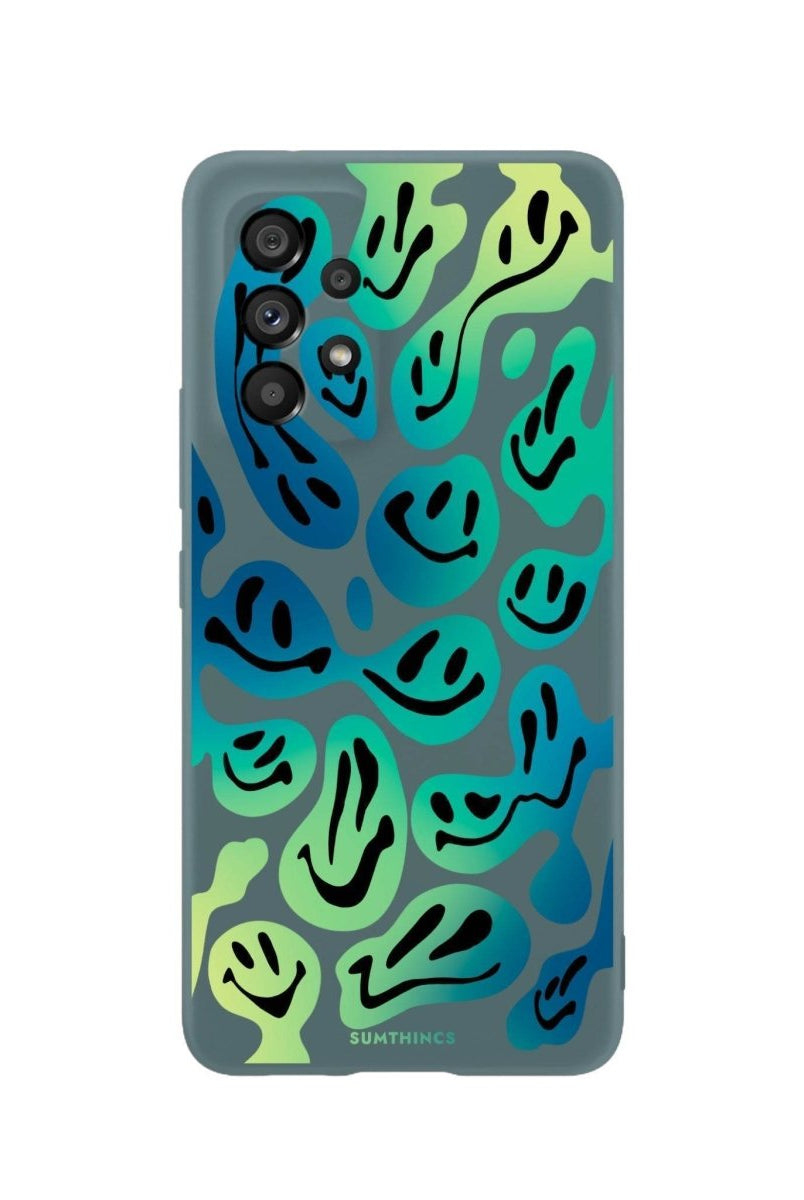 Samsung A06 Smiley Premium Telefon Kılıfı Kaktüs Yeşili - SUMTHINCS