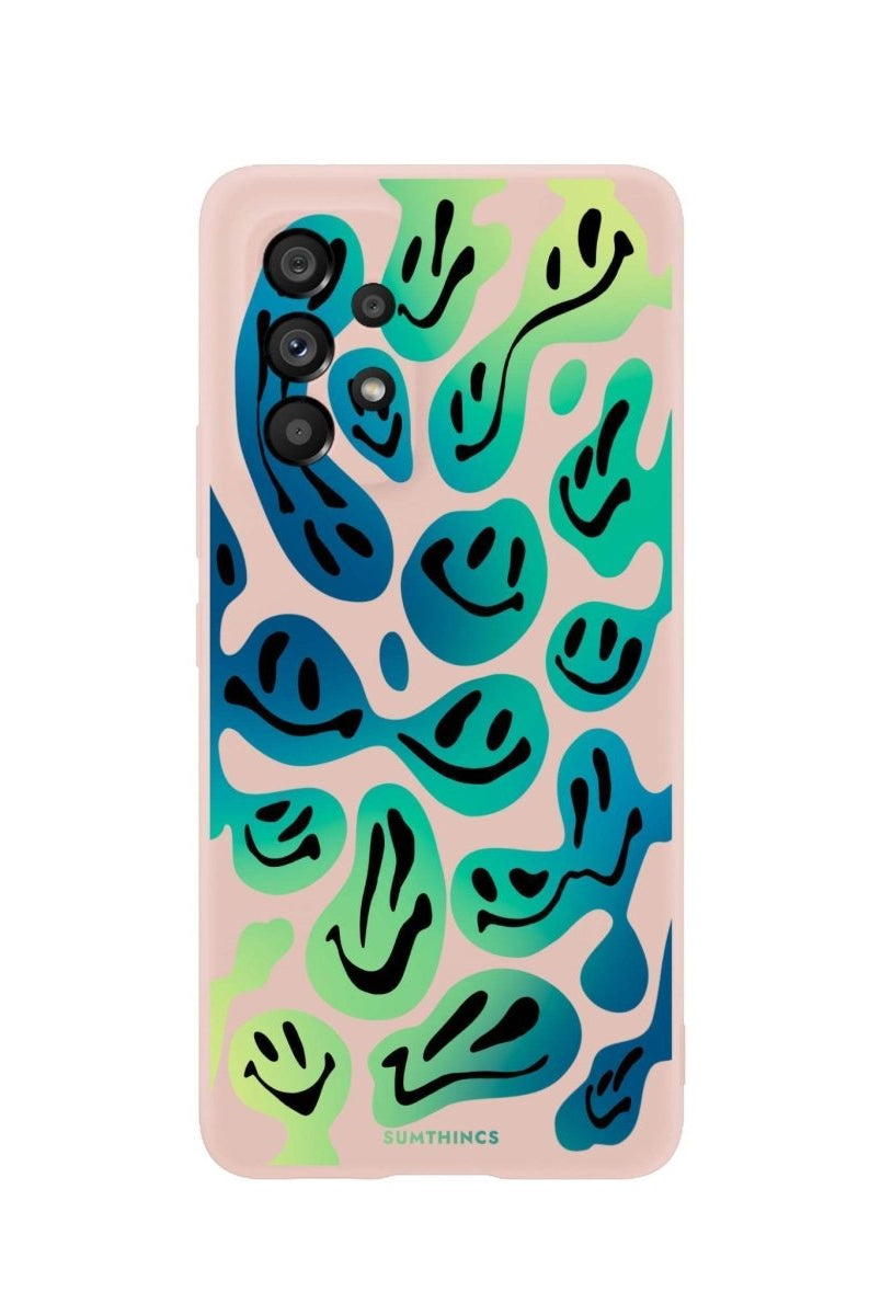 Samsung A06 Smiley Premium Telefon Kılıfı Bej - SUMTHINCS