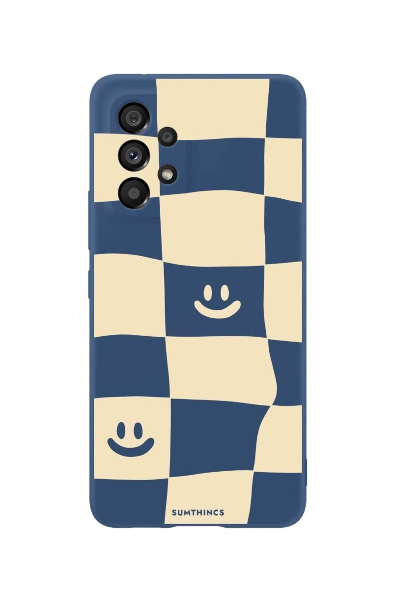 Samsung A06 Smiling Check Premium Telefon Kılıfı Pasifik Mavi - SUMTHINCS