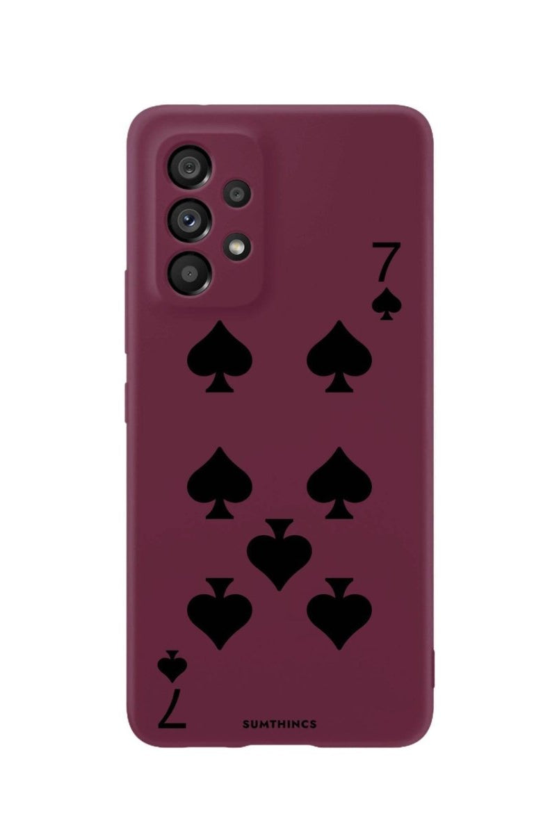Samsung A06 Spade7 Premium Telefon Kılıfı Bordo - SUMTHINCS