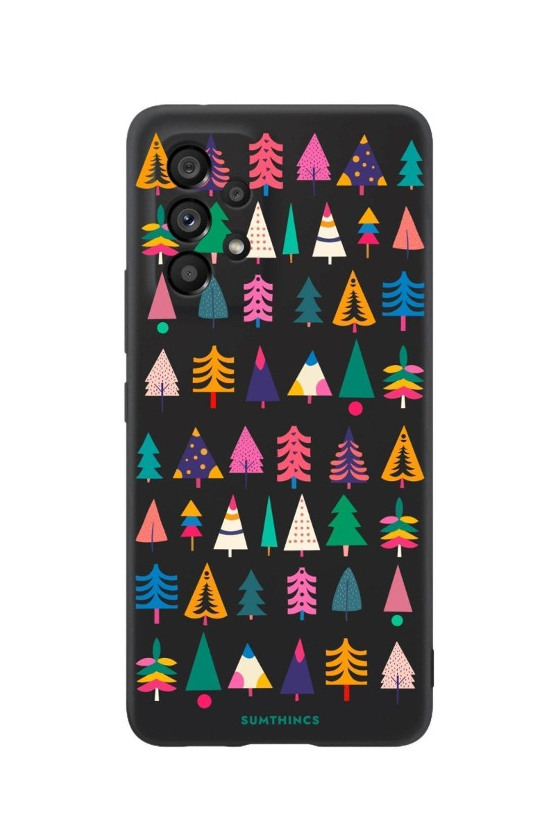 Samsung A06 Tiny Forest Premium Telefon Kılıfı Siyah - SUMTHINCS