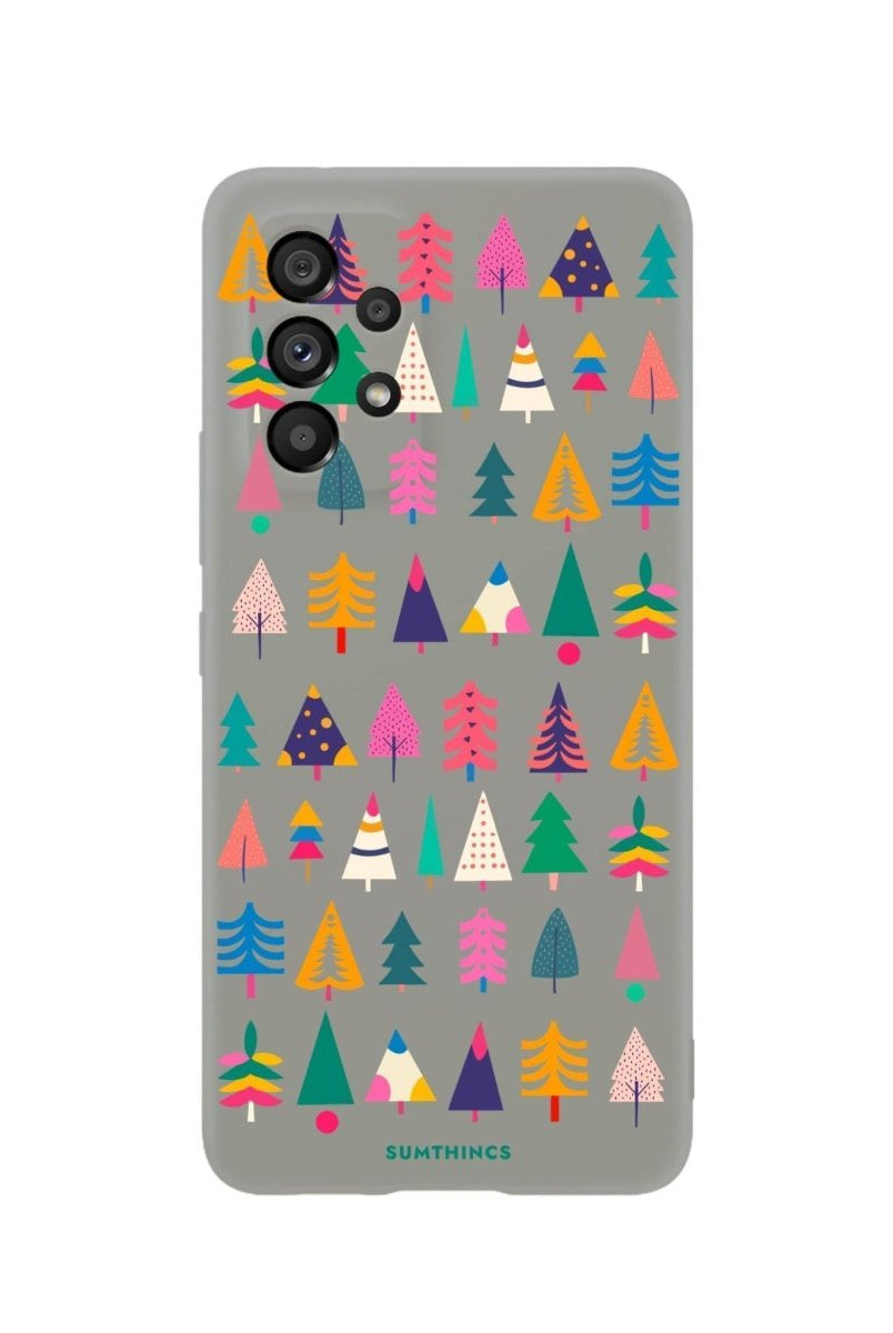 Samsung A06 Tiny Forest Premium Telefon Kılıfı Gri - SUMTHINCS