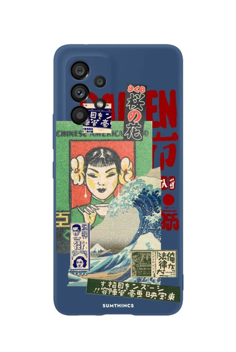 Samsung A06 Vintage Poster Premium Telefon Kılıfı Pasifik Mavi - SUMTHINCS