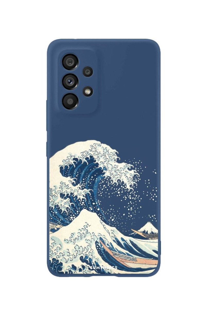 Samsung A06 Waves Premium Telefon Kılıfı Pasifik Mavi - SUMTHINCS