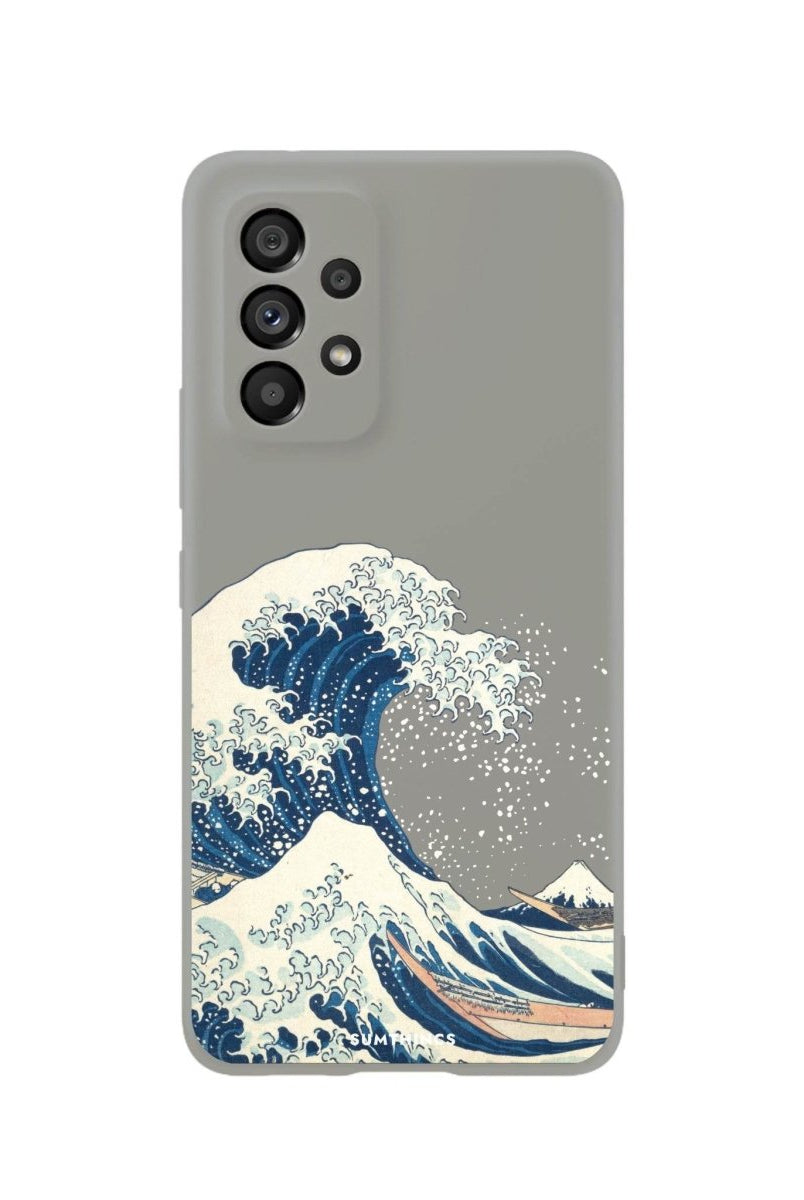 Samsung A06 Waves Premium Telefon Kılıfı Gri - SUMTHINCS