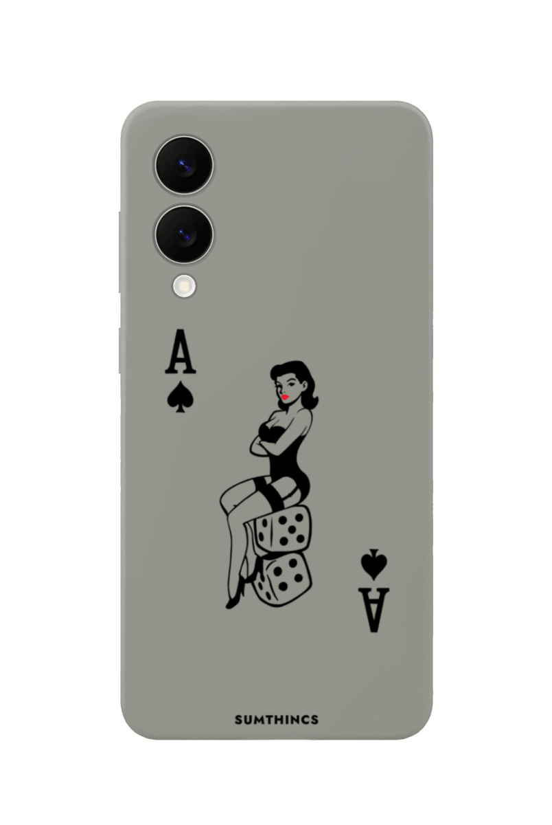 Samsung A07 Ace Queen Premium Telefon Kılıfı Gri - SUMTHINCS