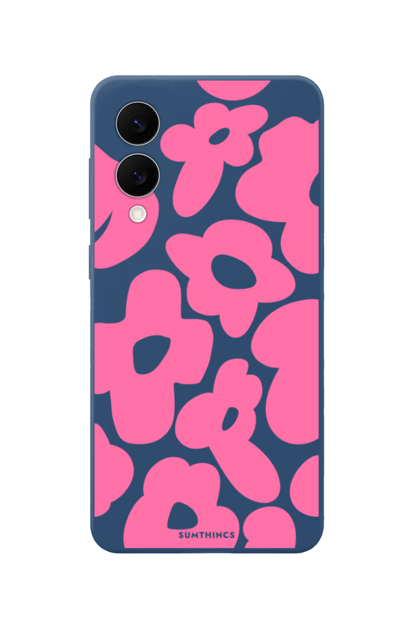 Samsung A07 Daisy Pop Premium Telefon Kılıfı Pasifik Mavi - SUMTHINCS