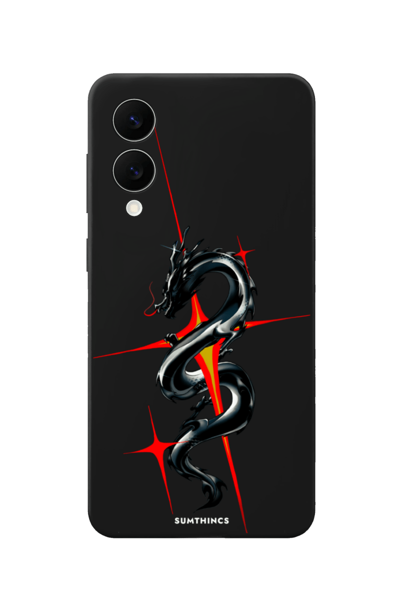 Samsung A07 Dragonflare Premium Telefon Kılıfı Siyah - SUMTHINCS