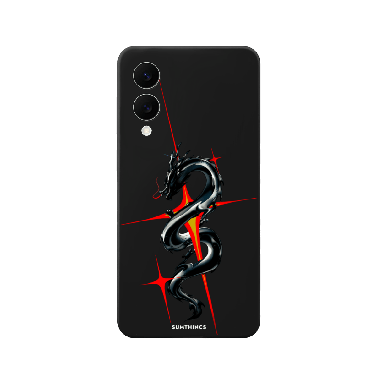 Samsung A07 Dragonflare Premium Telefon Kılıfı Siyah - SUMTHINCS