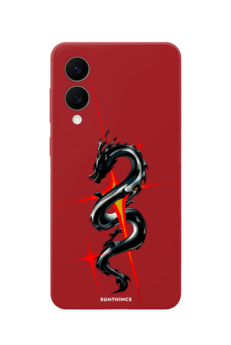 Samsung A07 Dragonflare Premium Telefon Kılıfı Kırmızı - SUMTHINCS