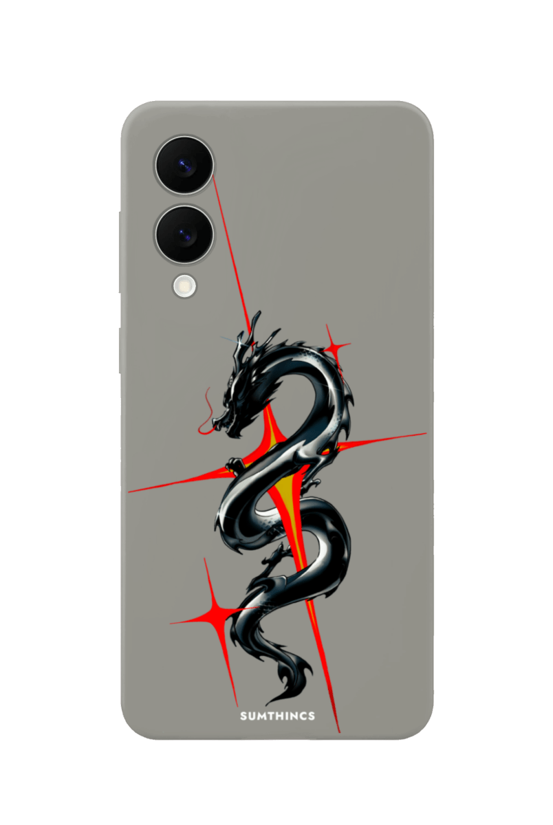 Samsung A07 Dragonflare Premium Telefon Kılıfı Gri - SUMTHINCS