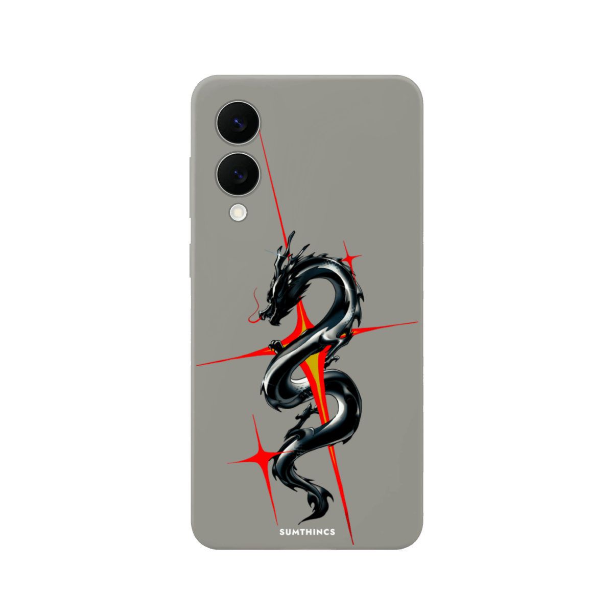 Samsung A07 Dragonflare Premium Telefon Kılıfı Gri - SUMTHINCS