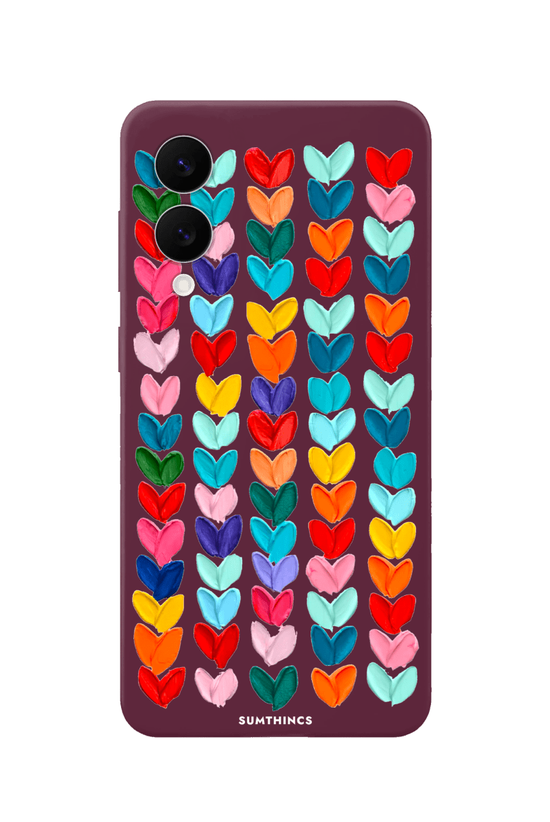 Samsung A07 Lovestorm Premium Telefon Kılıfı Bordo - SUMTHINCS