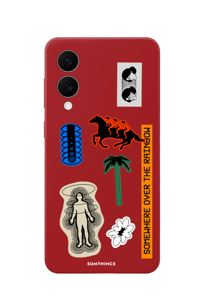 Samsung A07 Somewhere Premium Telefon Kılıfı Kırmızı - SUMTHINCS