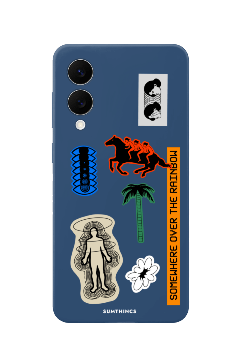 Samsung A07 Somewhere Premium Telefon Kılıfı Pasifik Mavi - SUMTHINCS