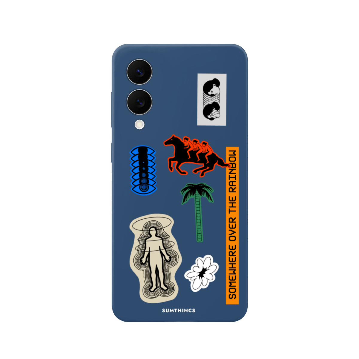 Samsung A07 Somewhere Premium Telefon Kılıfı Pasifik Mavi - SUMTHINCS