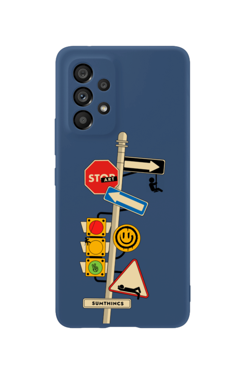Samsung A13 Crossroad Premium Telefon Kılıfı Pasifik Mavi - SUMTHINCS