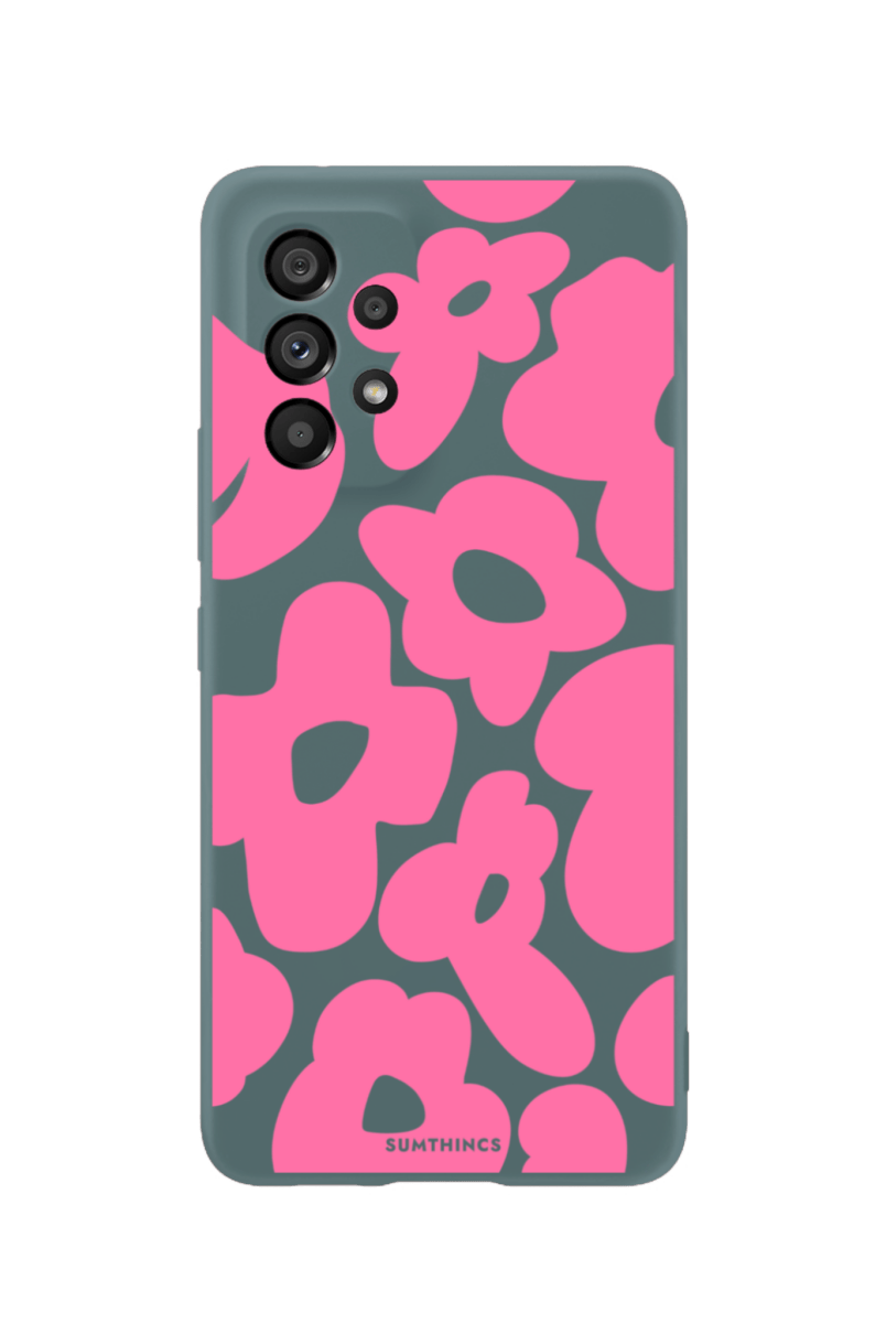 Samsung A13 Daisy Pop Premium Telefon Kılıfı Kaktüs Yeşili - SUMTHINCS