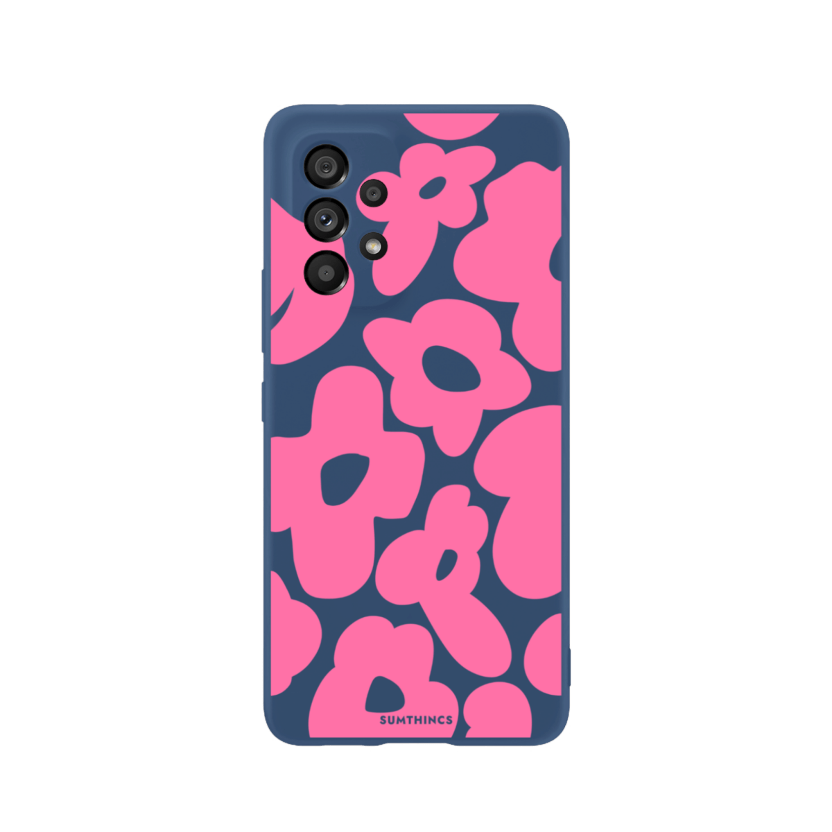 Samsung A13 Daisy Pop Premium Telefon Kılıfı Pasifik Mavi - SUMTHINCS