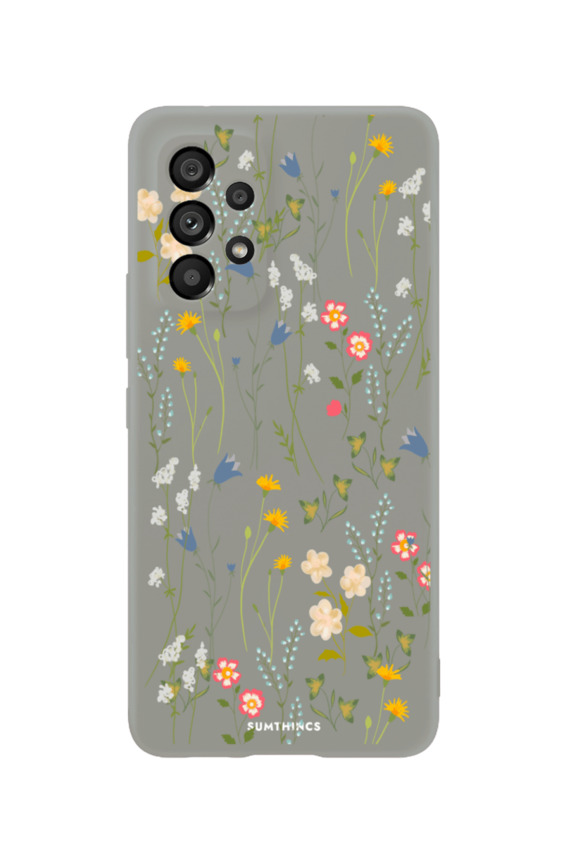 Samsung A13 Eternal Garden Premium Telefon Kılıfı Gri - SUMTHINCS